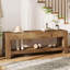 Banc en bois massif 47,24 po avec rangement
