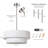 Reihan 3 - Light Dimmable Drum Chandelier-1570278345-1563729233