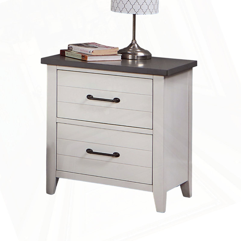 Table de chevet 2 tiroirs