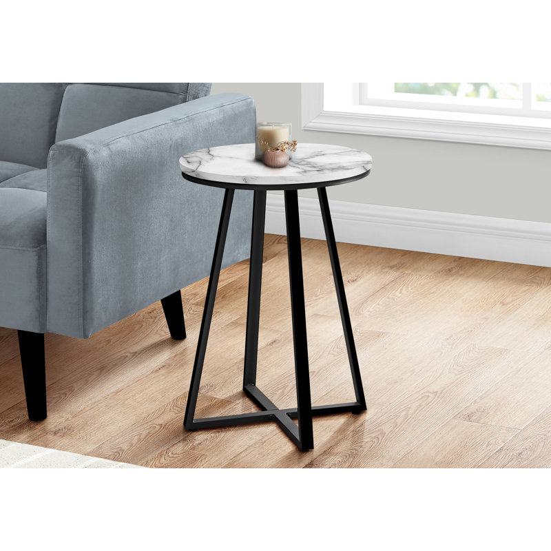 Table d'appoint en bois, Blanc