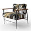 Fauteuil d'appoint rembourré Wild Wave Bliss-1912523980