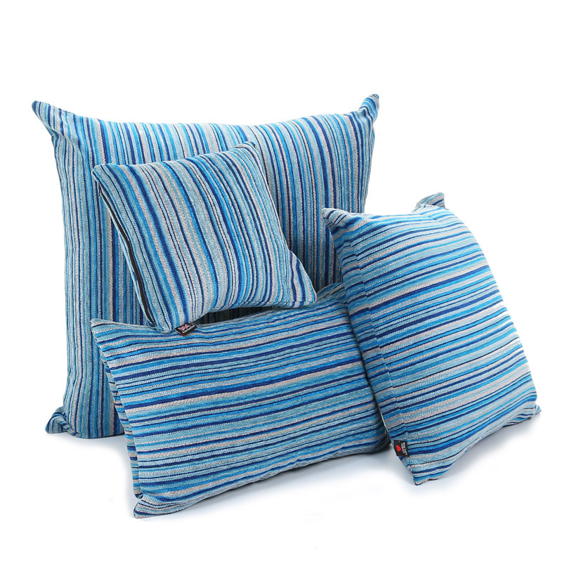 Amias Square Throw Cushion, 55 x 55cm, Blue