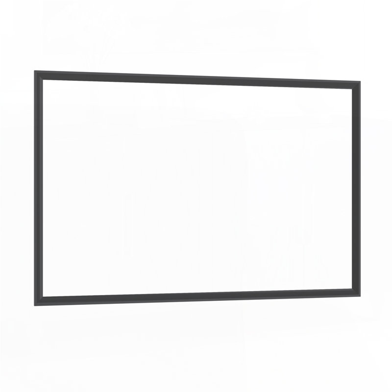 Oversized Rectangle Bathroom Mirror with Black Frame