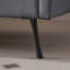 Contemporain avec convertible, cuir technique Scratch, gris foncé dans le cuir