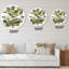 Nuage abstrait vert foncé II - horloge murale moderne-60186634