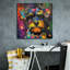 Toile épique Graffiti «Woof Schnauzer» par Rich Monet, 26 po x 26 po-1949057726