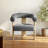 Mid-Century Modern Upholstered Barrel Armchairs Set of 2, Living Room-2027792881