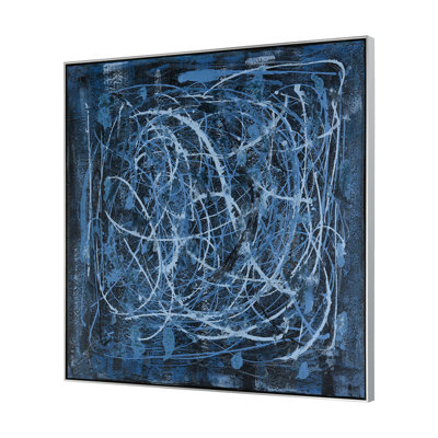 «Blue Rhythm», art mural encadré