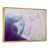 Toile avec cadre flottant or