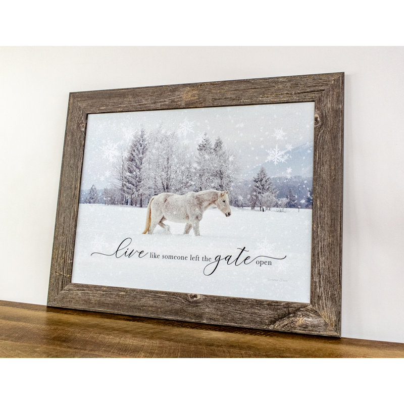 Image «Live Like Someone Left The Gate Open Horse»