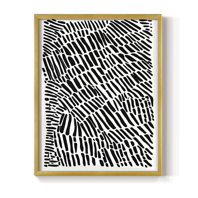 Abstrait, impression encadrée Cxxvii - prêt à être accroché
