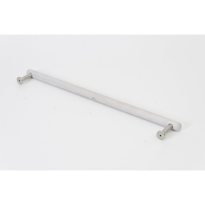 Iklakh 68cm Wood 1 Wall Towel Bar, Light Grey