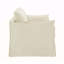 Causeuse Shane en lin beige avec 2 coussins