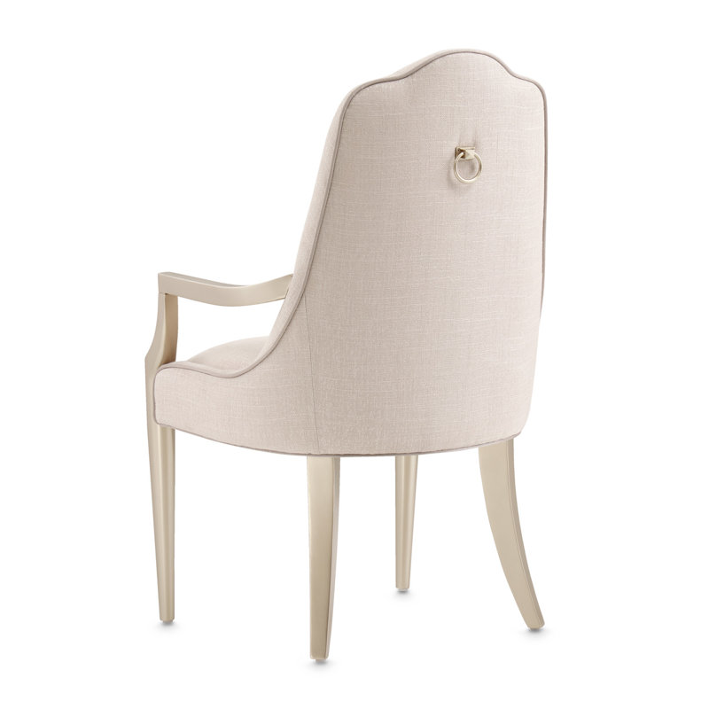 Malibu Crest Upholstered Arm Chair, Chardonnay