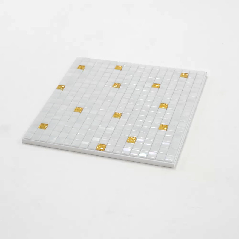 Mingles 0.6" x 0.6" Glass Mosaic Grid Wall & Floor Tile