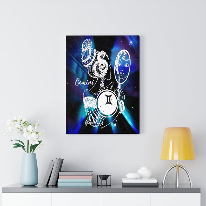 Trinx Gemini Zodiac Horoscope On Canvas Print | Wayfair