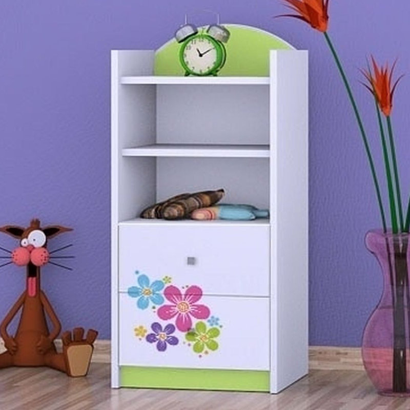 Seamus 96cm H X 45cm W Kids Cube, Green