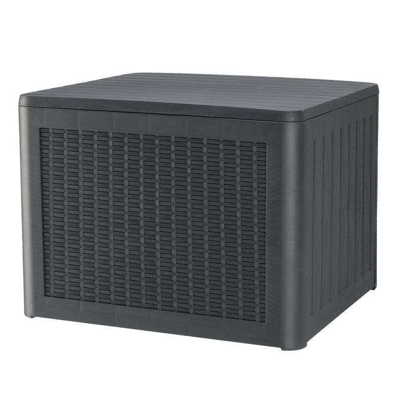 Winado 22.05 " W 36 Gallons Plastic Deck Box in Gray