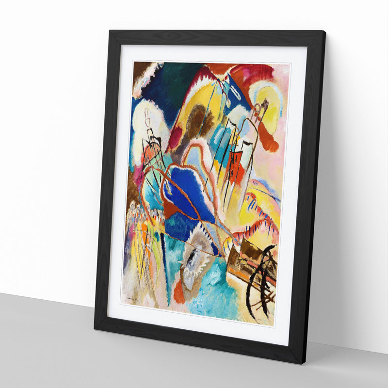 Improvisation No.30 by Wassily Kandinsky - Picture Frame Painting, Black Framed, 65cm H x 48cm W x 2cm D