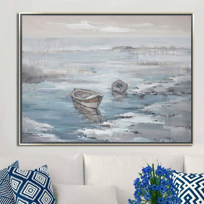 " Ocean With Boats " Painting Print
