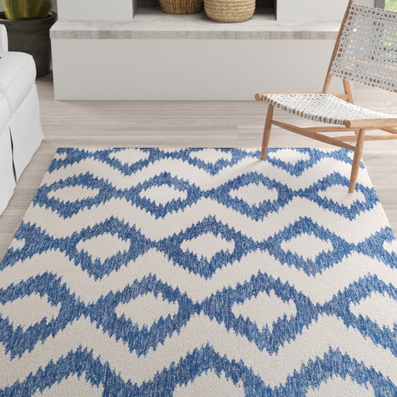Baptista Wool Geometric Indoor Rug, Rectangle 9' x 13'