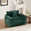 Chaise d'appoint modulaire avec tissu chenille et coussins ergonomiques-122062130
