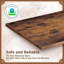 Table basse à plateau relevable avec tiroirs de rangement et compartiment caché, table basse rustique en bois à hauteur réglable pour le salon avec tablette ouverte et conception ergonomique