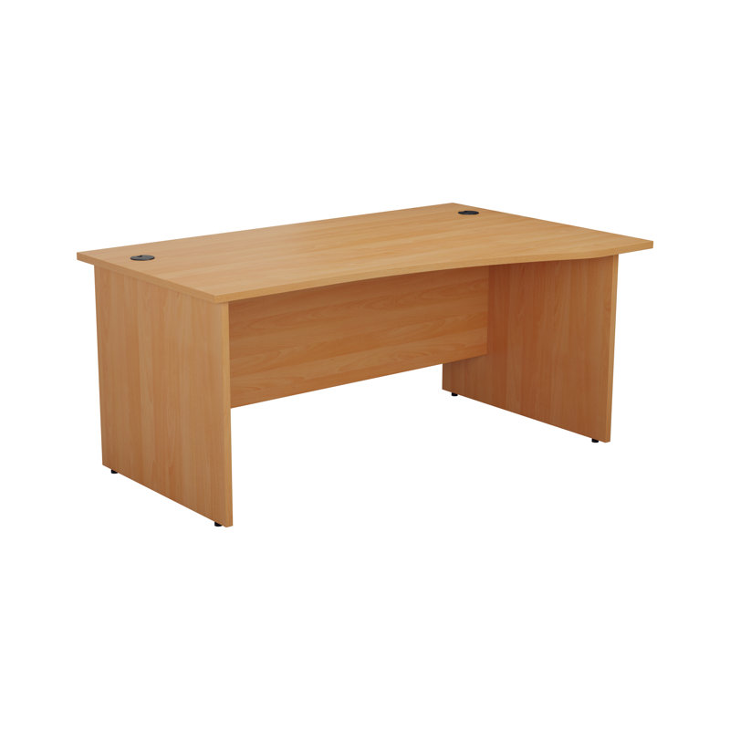 Buariki Desk Shell, Grey Oak, Right