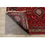 Tapis rouge en laine noué à la main de conception unique 3 pi 4 po x 5 pi 0 po Aayana