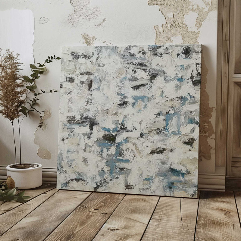 Whispered Layers II, Toile tendue, Ne s’applique pas, H 12 po x l 12 po