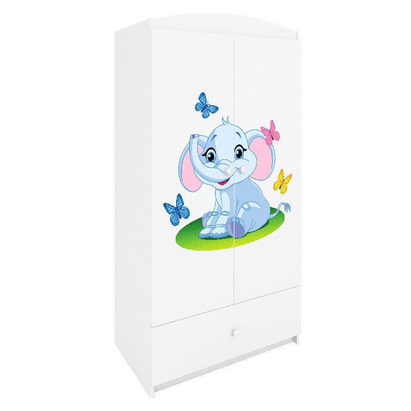 Cicero 2 Door Wardrobe, White