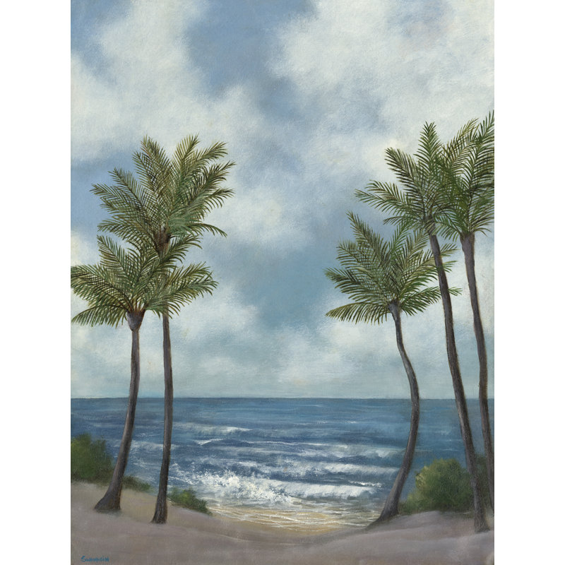 Coastal Palm Tree II by David Swanagin - Wrapped Canvas Print, 46 cm H x 30 cm W