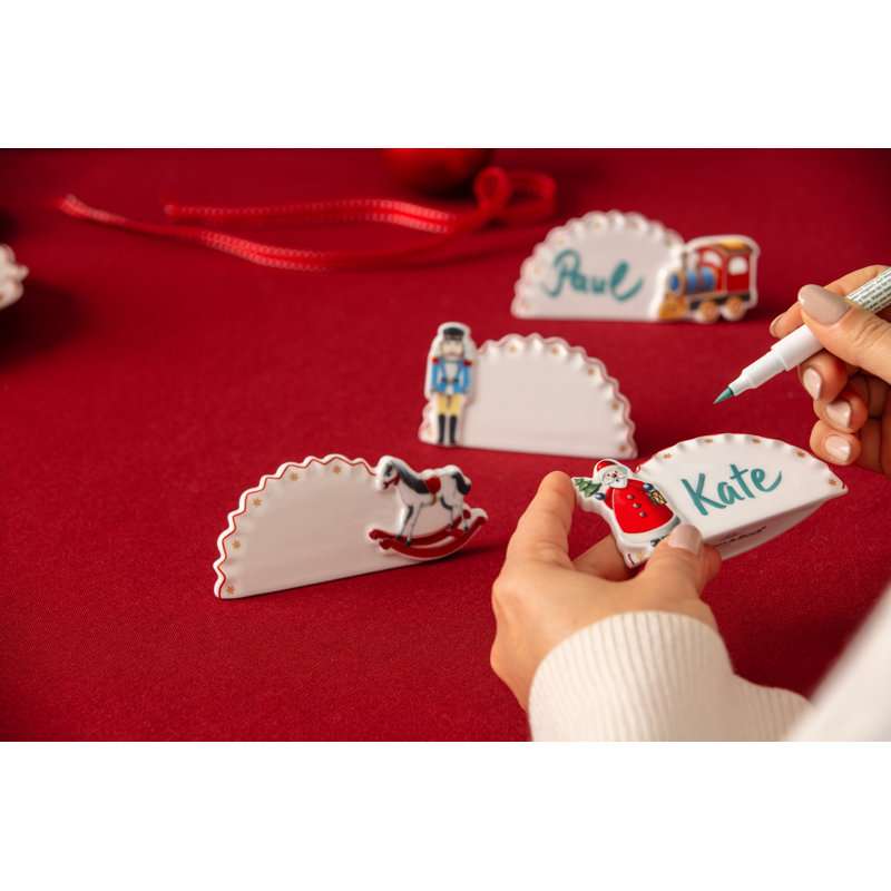 Villeroy & Boch Toy's Delight Christmas Collection, Place Cards, Set of 4