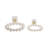 Dimetra Set of 2 PREVISE Statuary in White, Iron and Crystal 15 and 18" Resin Decorative Objects