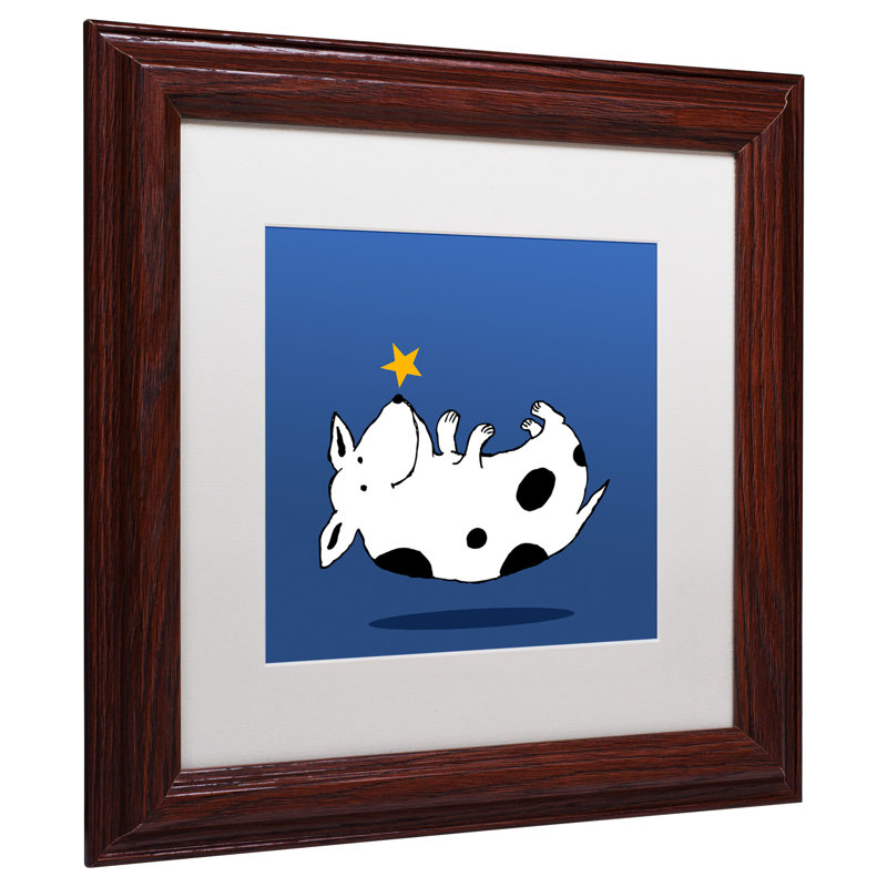 « star dog » par carla martell, art encadré, H 11 po x l 11 po