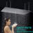 Shower Faucet Set 16" x 32" Rain Shower Head Combo Ceiling Mounted-102156567