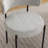 3-Piece Round Dining Set, Trestle Dining Table with 2 Boucle Chairs-1859901558