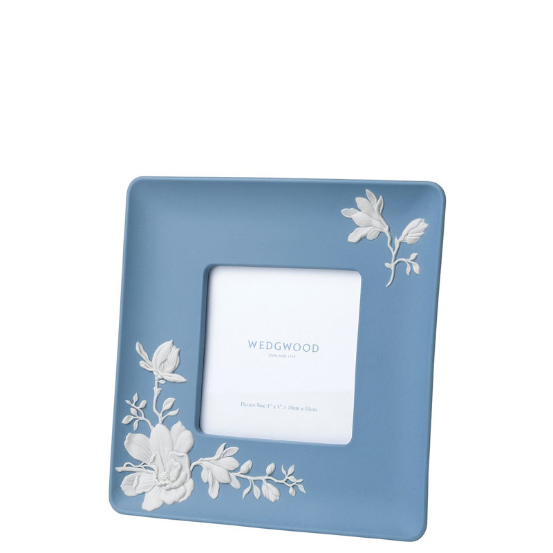 Blue and White Porcelain Magnolia Blossom Picture Frame