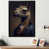 Impression noire sur toile encadrée sélectionné