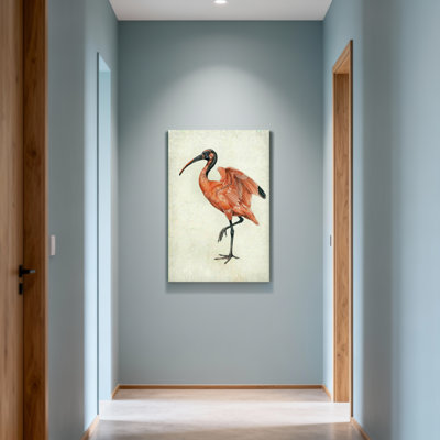Animaux, animaux, écarlate, oiseau, impression sur toile