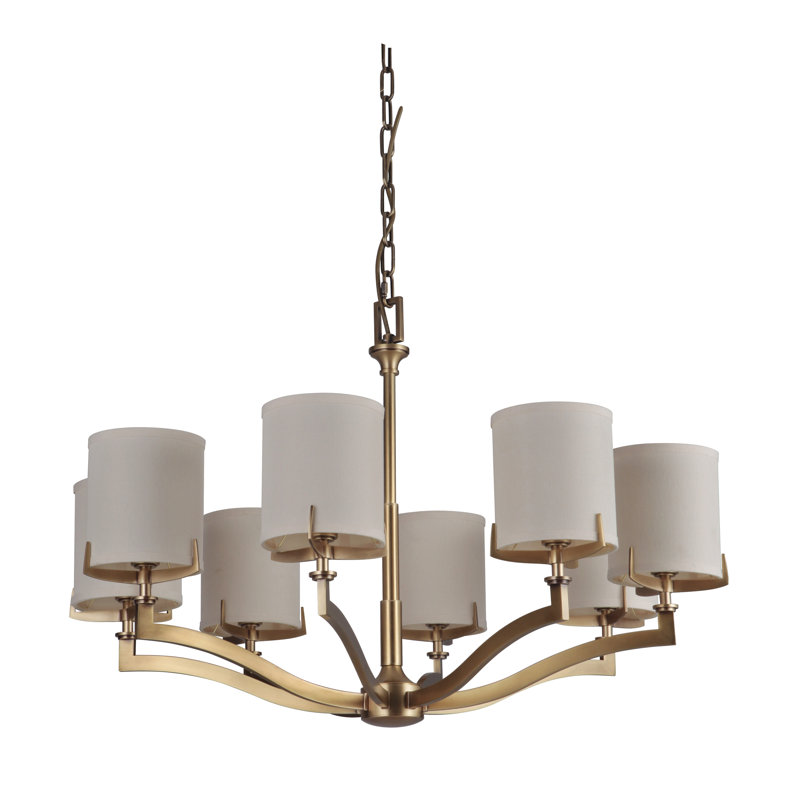 Lustre gris classique/traditionnel 8 lumières Evenson