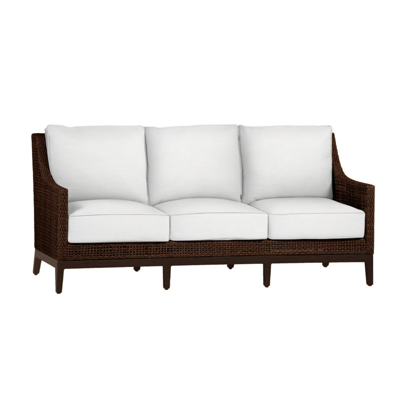 Canapé péninsule tissé - acajou / châtaignier, Acajou / châtaignier, Dentelle Rollo, Welt + bourre standard