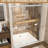 54" Wide 72" High Double Sliding Shower Door With Aluminum Frame, 1/4" Tempered Glass, - Shatter Film, Dual Stainless Steel Handles, Reversible Install, Adjustable Width, Waterproof, Easy