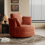 Ensemble de fauteuil d'appoint, fauteuil demi-tonneau pivotant à 360 ° et repose-pieds avec rangement-117494344