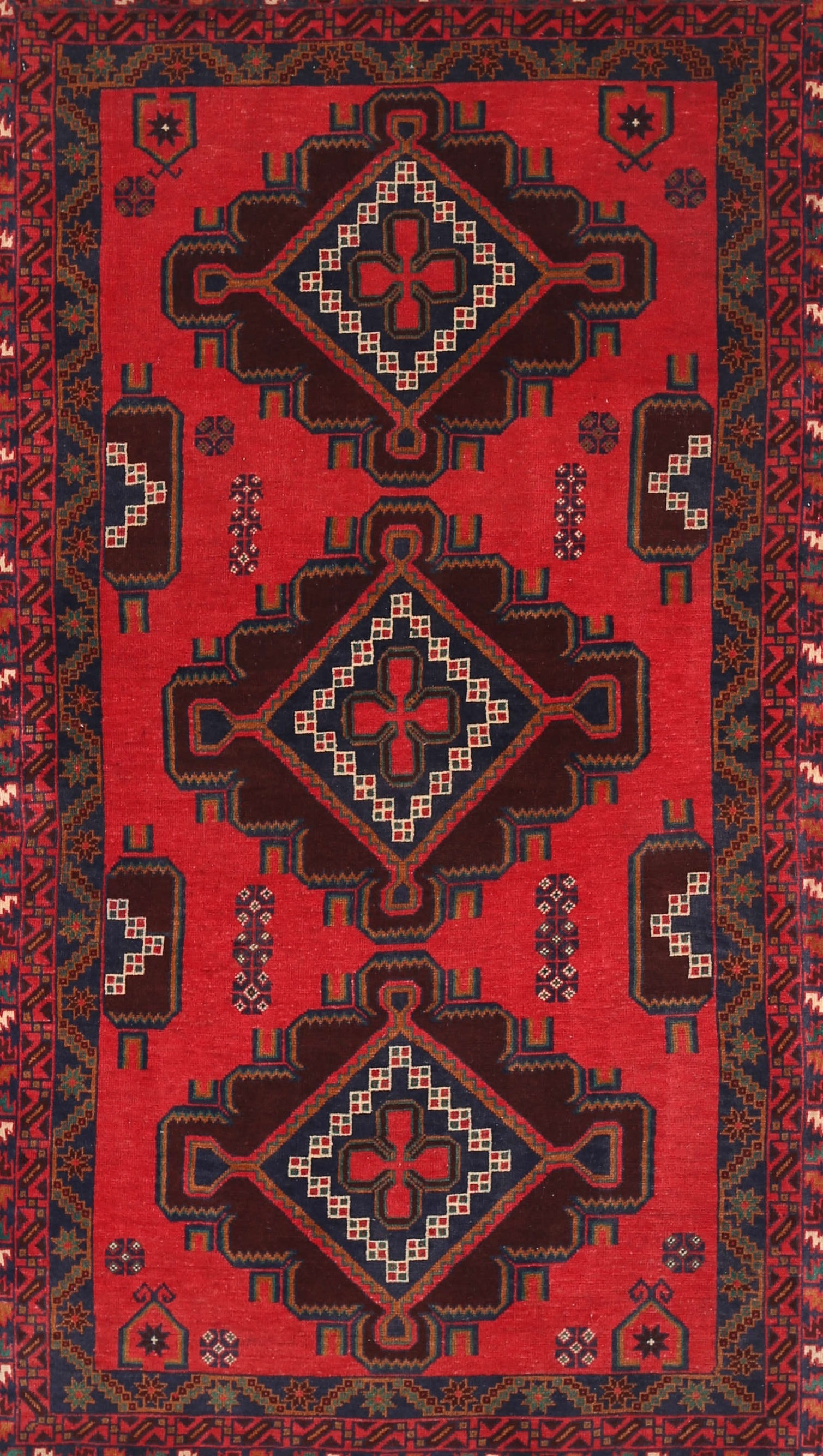 Latitude Run® Samara Hand-Tufted Wool Red Area Rug | Wayfair