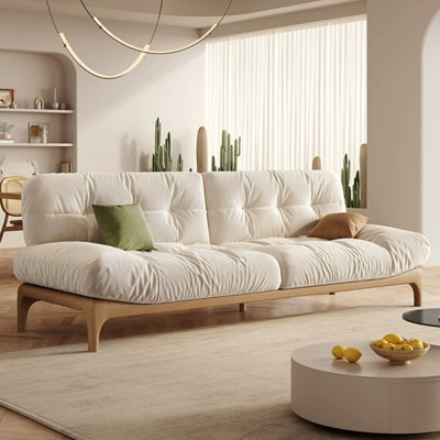 Simple Cream Style Off-white Sofa