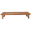 Chaise longue inclinable en teck avec coussin Medrano