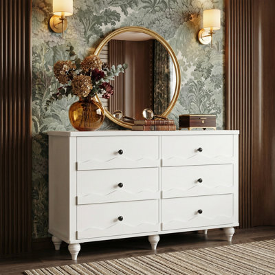 Commode 43,3 po avec tiroirs en bois Abson