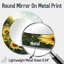 «Yellow Summer Sunflower Meadows» - art mural miroir tournesols - imprimé sur métal-1929118142