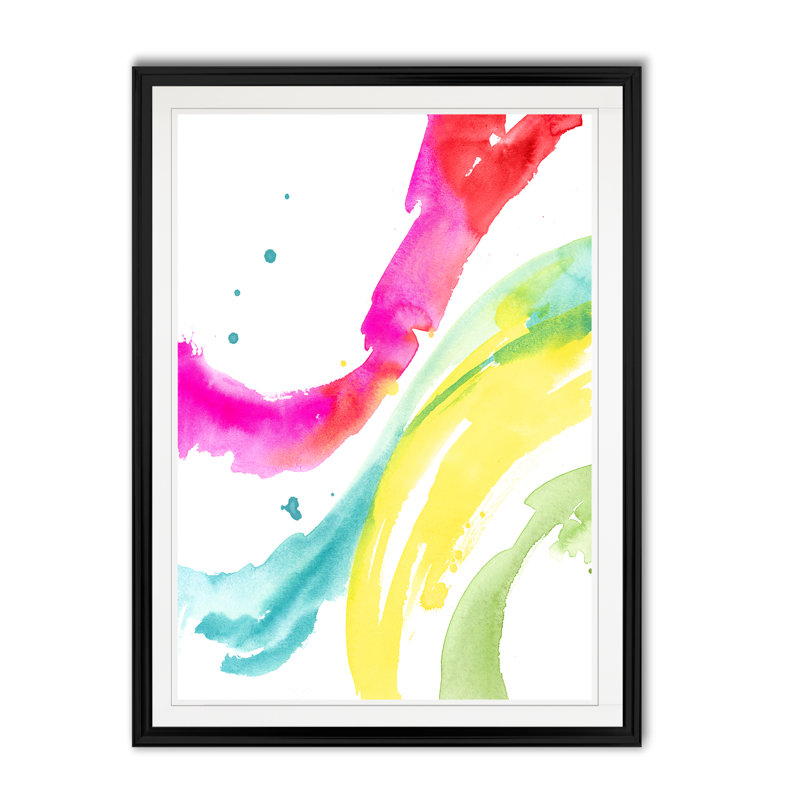 « saturée splash i », impression sur toile, Noir, H 18,5 po x l 24,5 po x P 1,5 po